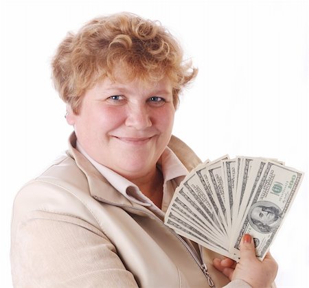 simsearch:400-05156727,k - Isolated woman with money in hand Foto de stock - Super Valor sin royalties y Suscripción, Código: 400-04964392