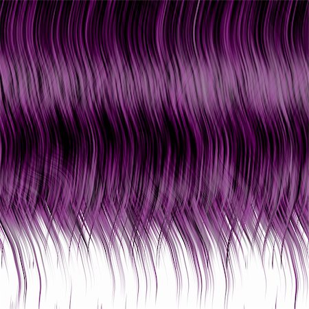 Wild crazy purple hair isolated on white Fotografie stock - Microstock e Abbonamento, Codice: 400-04965879