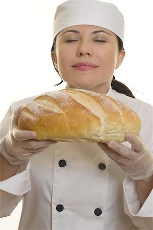 pastry chef uniform for women - The aroma of fresh baked bread. Stock Photo - Budget Royalty-Free & Subscription, Code: 400-04966360