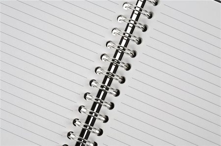 Open spiral bound notepad Stock Photo - Budget Royalty-Free & Subscription, Code: 400-04966764