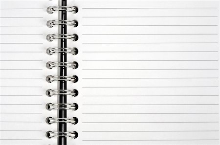 Open spiral bound notepad Stock Photo - Budget Royalty-Free & Subscription, Code: 400-04966765