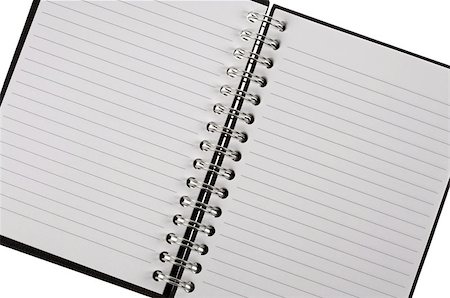 Open spiral bound notepad Stock Photo - Budget Royalty-Free & Subscription, Code: 400-04966763