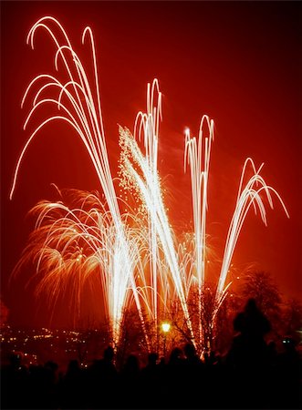 fireworks display at alexandra palace haringey north london Stock Photo - Budget Royalty-Free & Subscription, Code: 400-04967530