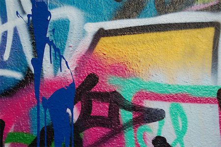 simsearch:400-05129653,k - A wall covered with graffiti and tags. Stockbilder - Microstock & Abonnement, Bildnummer: 400-04967984