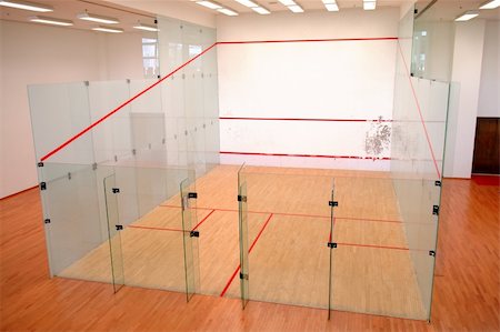 The squash court formed with glass wall Stock Photo - Budget Royalty-Free & Subscription, Code: 400-04968049