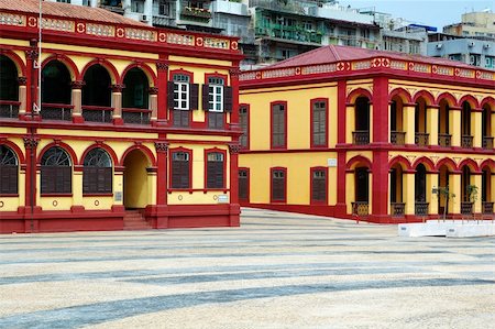 simsearch:400-04978863,k - The preserved colonial construction in Macau city Stock Photo - Budget Royalty-Free & Subscription, Code: 400-04968075