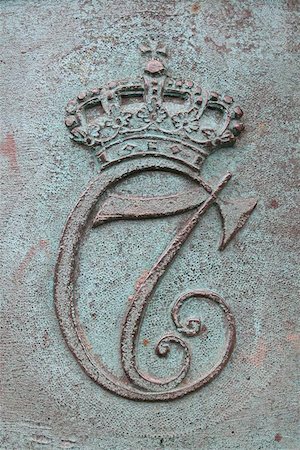 The monogram of Christian VII, king of Denmark-Norway. Stock Photo - Budget Royalty-Free & Subscription, Code: 400-04968866