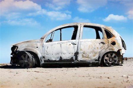 Old Abandoned car Stock Photo - Budget Royalty-Free & Subscription, Code: 400-04969058