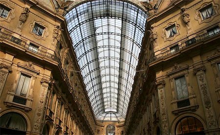 Galleria Vittorio Emanuele II roof Milan Italy Stock Photo - Budget Royalty-Free & Subscription, Code: 400-04969910