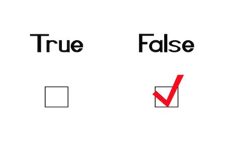 True and false question with a checkmark Foto de stock - Super Valor sin royalties y Suscripción, Código: 400-04969985