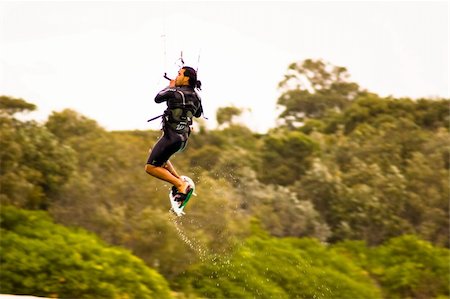 Hang gliding kites on the beach Gold Coast Australia Stock Photo - Budget Royalty-Free & Subscription, Code: 400-04960485