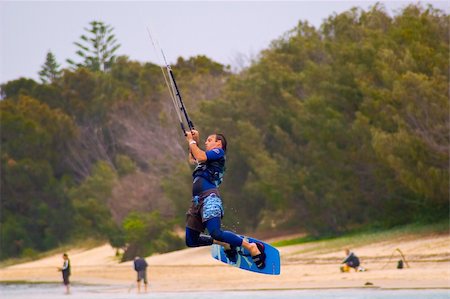 Hang gliding kites on the beach Gold Coast Australia Stock Photo - Budget Royalty-Free & Subscription, Code: 400-04960483