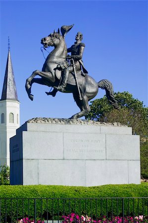 General General statue in Jackson Square New Orleans, Louisiana, United States Stock Photo - Budget Royalty-Free & Subscription, Code: 400-04960944