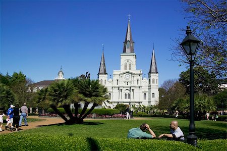 St. Louis Cathedral in Jackson Square New Orleans, Louisiana, United States Stock Photo - Budget Royalty-Free & Subscription, Code: 400-04960943