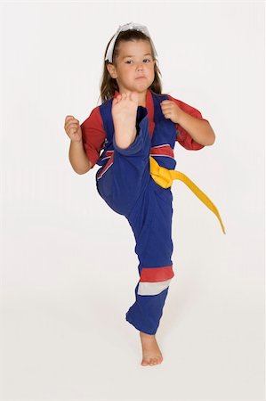 Four year old practicing Martial Arts Stock Photo - Budget Royalty-Free & Subscription, Code: 400-04961014