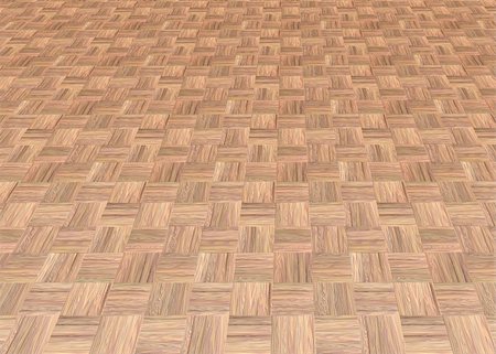 patterned tiled floor - wooden floor tiles in a grid pattern Stock Photo - Budget Royalty-Free & Subscription, Code: 400-04961556