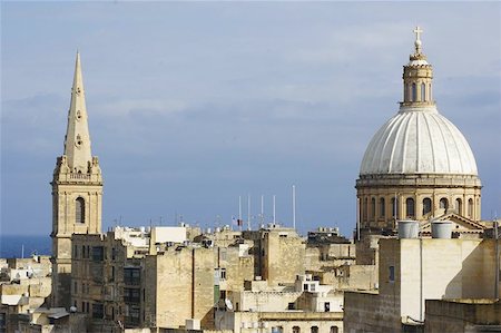 photos of the knights of malta - Landscape of valletta and its architecture Stock Photo - Budget Royalty-Free & Subscription, Code: 400-04961782