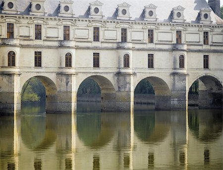 chateau chenonceau loire valley france europe Stock Photo - Budget Royalty-Free & Subscription, Code: 400-04962077