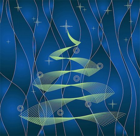 simsearch:400-05719856,k - modern line christmas tree / vector Stockbilder - Microstock & Abonnement, Bildnummer: 400-04962656