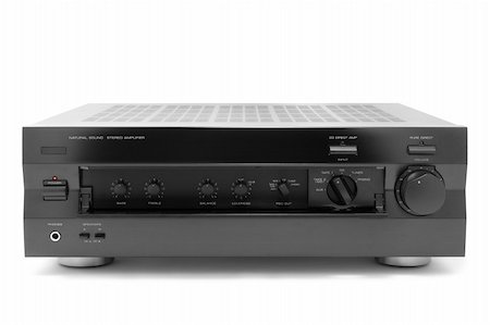 simsearch:400-04824718,k - HI-FI high-power audio amplifier with open cover. Isolated. Stock Photo - Budget Royalty-Free & Subscription, Code: 400-04963047