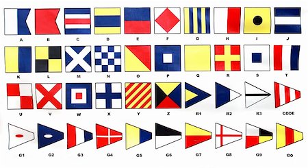 sailboat racing - international signal code with flags on ships for announcements Stock Photo - Budget Royalty-Free & Subscription, Code: 400-04963153