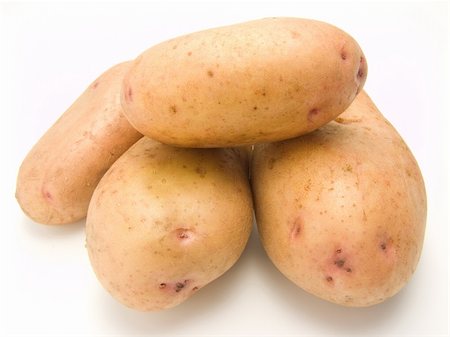 fresh new potatoes for soup and lettuce Stock Photo - Budget Royalty-Free & Subscription, Code: 400-04963446