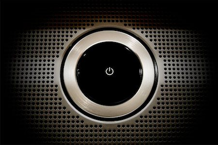 simsearch:400-07546122,k - Black Plastic Power Button close-up  Concentrade on the button Stock Photo - Budget Royalty-Free & Subscription, Code: 400-04963731