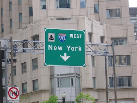 New York Sign over a Highway. Stock Photo - Budget Royalty-Free & Subscription, Code: 400-04974317