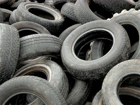 A heap of discarded car and truck tires. Stock Photo - Budget Royalty-Free & Subscription, Code: 400-04974898
