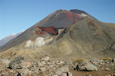 parc national de tongariro - Volcan actif de Mt Tongariro, Île du Nord, Nouvelle-Zélande Photographie de stock - Aubaine LD & Abonnement, Code: 400-04975492