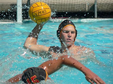 swimming throwing children - Water Polo Stock Photo - Budget Royalty-Free & Subscription, Code: 400-04977234