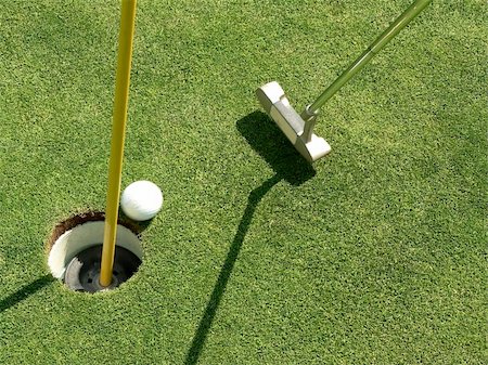 simsearch:400-03997921,k - The golf ball going in the hole Stock Photo - Budget Royalty-Free & Subscription, Code: 400-04977533