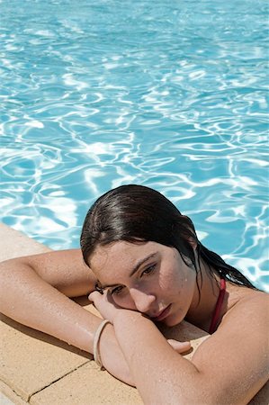 simsearch:400-04978521,k - sad teen by the pool Stock Photo - Budget Royalty-Free & Subscription, Code: 400-04977701