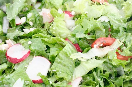 simsearch:400-06391350,k - fresh green salad background Photographie de stock - Aubaine LD & Abonnement, Code: 400-04978075