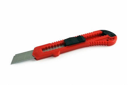 Handy box cutter. Clipping path included. Foto de stock - Super Valor sin royalties y Suscripción, Código: 400-04978262