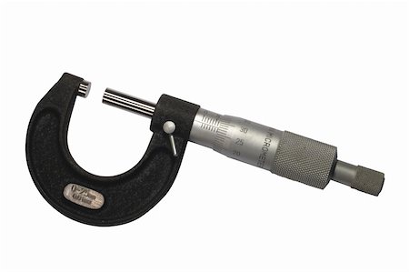 A micrometer. Clipping path included with the file. Stockbilder - Microstock & Abonnement, Bildnummer: 400-04978575