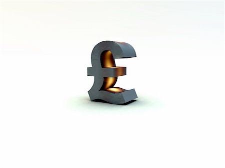 simsearch:400-05298747,k - A 3D British pound sign. Fotografie stock - Microstock e Abbonamento, Codice: 400-04978876