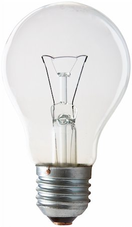 simsearch:640-01354128,k - Light bulb on white background. Isolated Photographie de stock - Aubaine LD & Abonnement, Code: 400-04979099