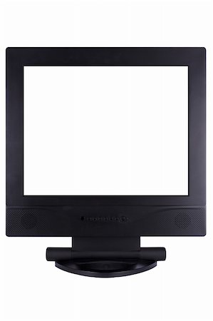 delicate electronics - A flat panel lcd computer monitor isolated on white background Stock Photo - Budget Royalty-Free & Subscription, Code: 400-04979686