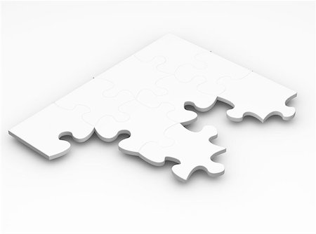 simsearch:400-03912788,k - 3D render of an unfinished puzzle Stock Photo - Budget Royalty-Free & Subscription, Code: 400-04971107