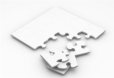 simsearch:400-03912788,k - 3D render of an unfinished puzzle Stock Photo - Budget Royalty-Free & Subscription, Code: 400-04971108