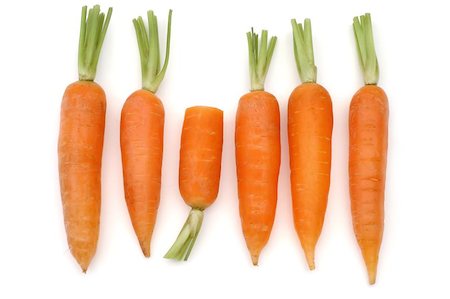 felinda (artist) - carrots on white background Photographie de stock - Aubaine LD & Abonnement, Code: 400-04971183