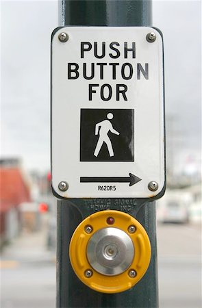pictogram pedestrian - Push this button to cross. Stock Photo - Budget Royalty-Free & Subscription, Code: 400-04972163