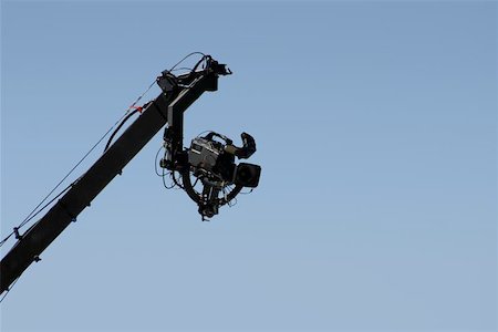 sparky2000 (artist) - A fancy video camera high-up on a boom arm. Photographie de stock - Aubaine LD & Abonnement, Code: 400-04972495