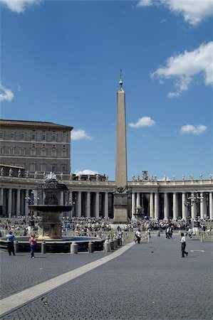 St. Peter's square, the Vatican, Rome Stock Photo - Budget Royalty-Free & Subscription, Code: 400-04973522