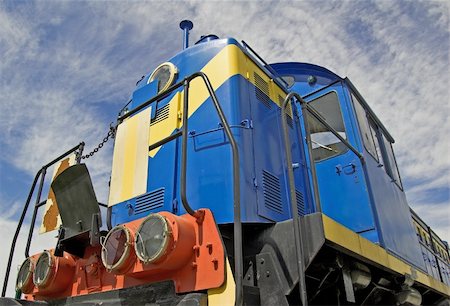 pushing door - The cabin of old Soviet shunting locomotive. Stock Photo - Budget Royalty-Free & Subscription, Code: 400-04984711