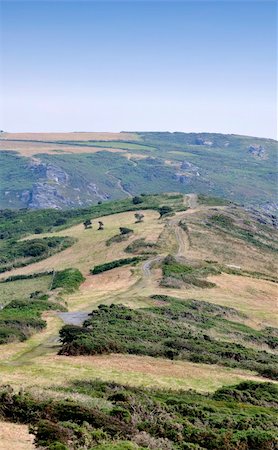 southwest harbor - the cliffs at bolberry down on the south west devon coast coast path the south hams devon england uk Stock Photo - Budget Royalty-Free & Subscription, Code: 400-04984938