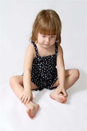 Small caucasion girl with sad expression on his face. Stock Photo - Budget Royalty-Free & Subscription, Code: 400-04985034