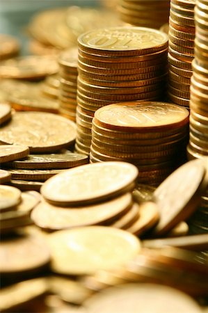 simsearch:400-07123052,k - golden coins macro close up Stock Photo - Budget Royalty-Free & Subscription, Code: 400-04985228