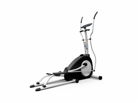 ellipse building - elliptical machine on a white background Stock Photo - Budget Royalty-Free & Subscription, Code: 400-04985958